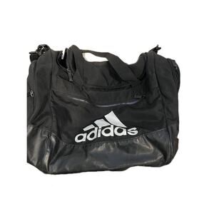 Adidas Defender Small White Black Gym Bag 18"x12"x10"